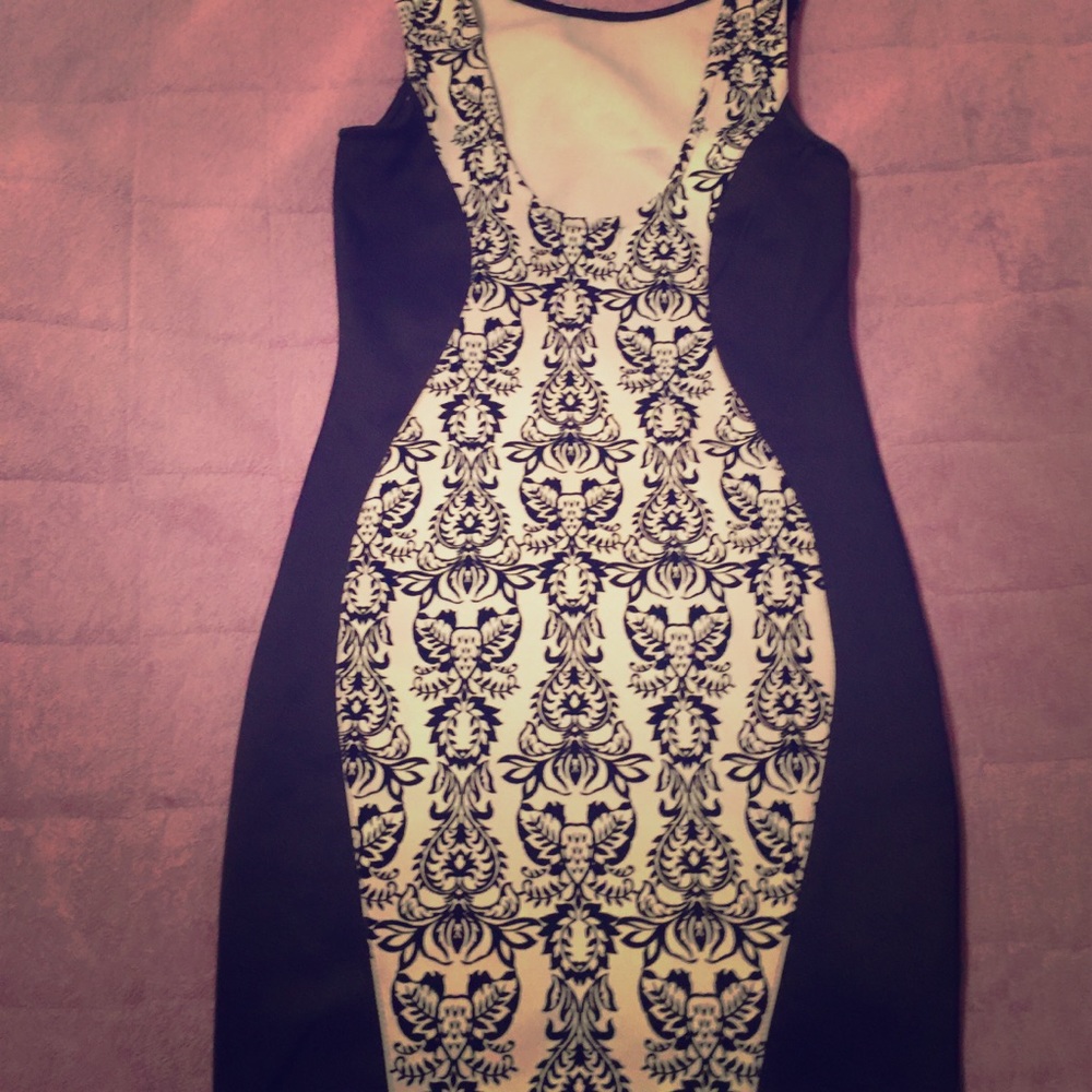 Black and white dress